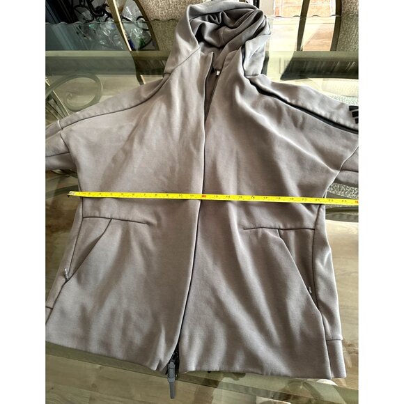 Adidas Hooded Full-Zip Sweatshirt Jacket Gray Size L - Picture 6 of 6